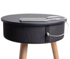 Real Living End Table With Bluetooth Speaker & USB Port 14 Real Living End Table With Bluetooth Speaker & USB Port -Living Room Furniture 810513609 2