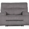 Coombs Charcoal Wide Seat Power Recliner