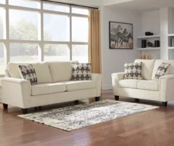 Abinger Cream Loveseat 14 Abinger Cream Loveseat -Living Room Furniture 810519727 810519731 1 1