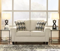 Abinger Cream Loveseat 11 Abinger Cream Loveseat -Living Room Furniture 810519731 4