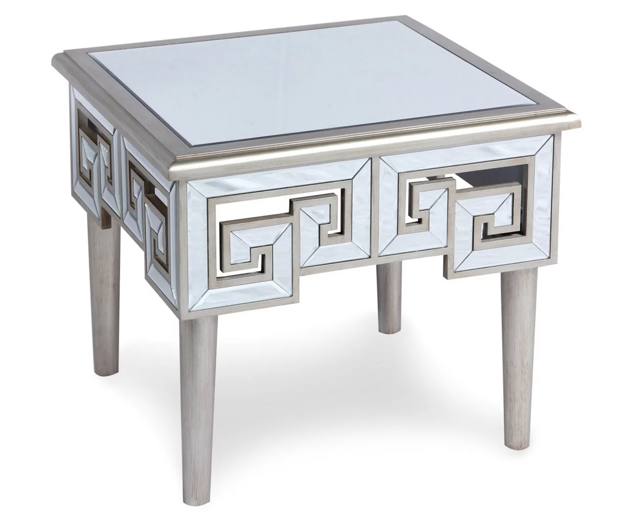 Shelton Silver Mirror End Table 4 Shelton Silver Mirror End Table - Image 2