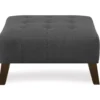 Jasper Charcoal Pebble Square Ottoman 2 Jasper Charcoal Pebble Square Ottoman -Living Room Furniture 810519916 1