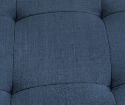 Jasper Navy Peacock Square Ottoman -Living Room Furniture 810519917 3