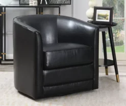 Hammond Classic Black Swivel Accent Chair 15 Hammond Classic Black Swivel Accent Chair -Living Room Furniture 810519935 7