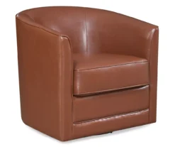 Willow River Hammond Faux Leather Swivel Accent Chair -Living Room Furniture 810519939 2