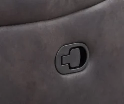 New Albany Dark Graphite Leather Look Micro Suede Swivel Reclining Glider 16 New Albany Dark Graphite Leather Look Micro Suede Swivel Reclining Glider -Living Room Furniture 810519941 3