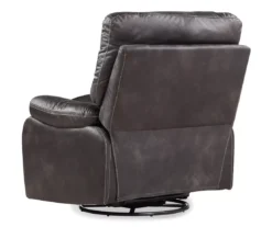 New Albany Dark Graphite Leather Look Micro Suede Swivel Reclining Glider 13 New Albany Dark Graphite Leather Look Micro Suede Swivel Reclining Glider -Living Room Furniture 810519941 9