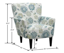 Middleton Cascade Teal Accent Chair 17 Middleton Cascade Teal Accent Chair -Living Room Furniture 810519948 5