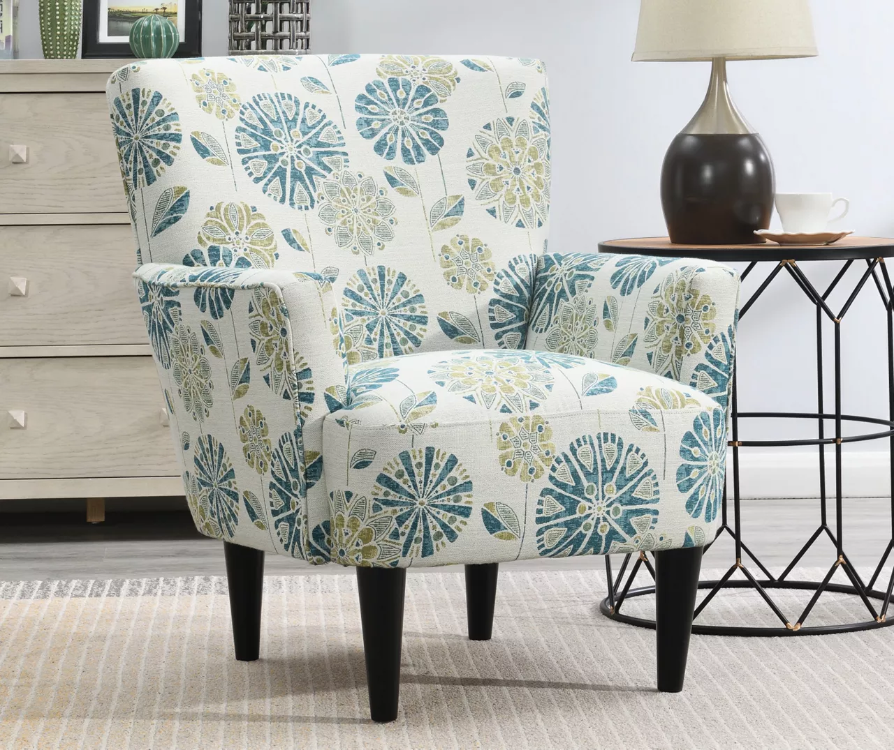 Middleton Cascade Teal Accent Chair 6 Middleton Cascade Teal Accent Chair - Image 4