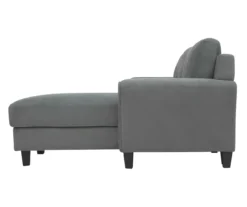 Hayward Gray Rolled Arm Sectional -Living Room Furniture 810524579 4