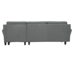 Hayward Gray Rolled Arm Sectional -Living Room Furniture 810524579 5