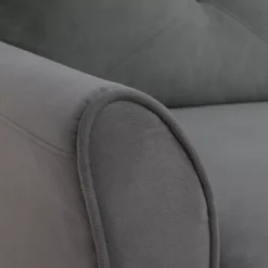 Hayward Gray Curved Arm Sectional -Living Room Furniture 810524580 51