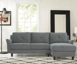 Hayward Gray Curved Arm Sectional -Living Room Furniture 810524580 8