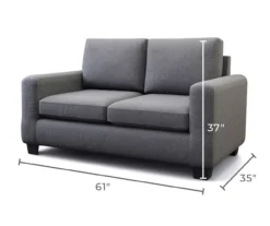 Brookside Shay Track Arm Loveseat -Living Room Furniture 810527160 5