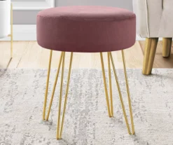 Hairpin Leg Upholstered Ottoman 25 Hairpin Leg Upholstered Ottoman -Living Room Furniture 810533414 1