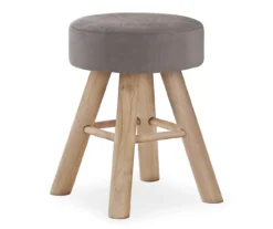 Wooden Leg Upholstered Ottoman -Living Room Furniture 810533418 2