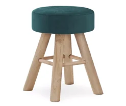 Wooden Leg Upholstered Ottoman -Living Room Furniture 810533419 2