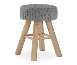 Wooden Leg Upholstered Ottoman -Living Room Furniture 810533423 2