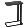 Black Reclaimed Wood Look C Side Table 2 Black Reclaimed Wood Look C Side Table -Living Room Furniture 810533449 2