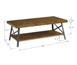 Pomona Pine Brown Coffee Table 23 Pomona Pine Brown Coffee Table -Living Room Furniture 810535747 2