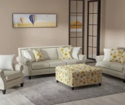 Golden Poppy Wood Leg Storage Ottoman 12 Golden Poppy Wood Leg Storage Ottoman -Living Room Furniture 810535757 8