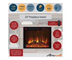 Flaxton Graphite Gray Electric Corner Fireplace Console 11 Flaxton Graphite Gray Electric Corner Fireplace Console -Living Room Furniture 810538183 4