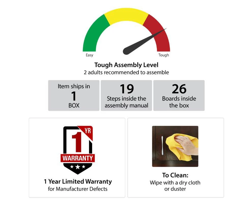 70" Fowler Black Electric Fireplace Console 8 70" Fowler Black Electric Fireplace Console - Image 6