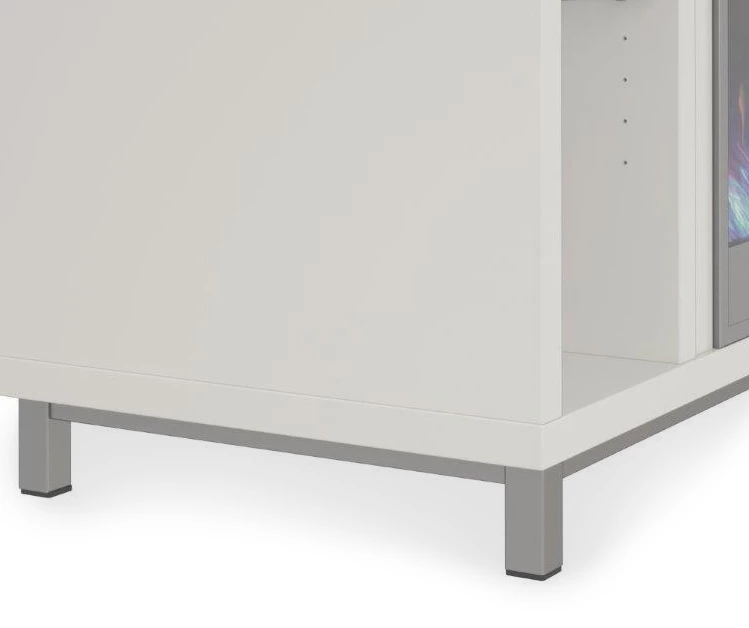 48" Intrepid White Electric Fireplace Console 6 48" Intrepid White Electric Fireplace Console - Image 4