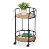 Rolling 2-Tier Side Table 1 Rolling 2-Tier Side Table -Living Room Furniture 810539921 1