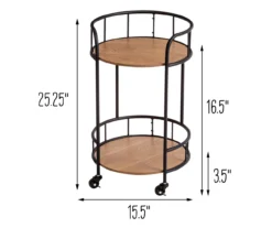 Rolling 2-Tier Side Table 11 Rolling 2-Tier Side Table -Living Room Furniture 810539921 5
