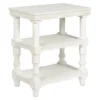 Dannerville Antique White 3-Tier Accent Table With USB Charging 2 Dannerville Antique White 3-Tier Accent Table With USB Charging -Living Room Furniture 810542271