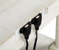 Dannerville Antique White 3-Tier Accent Table With USB Charging -Living Room Furniture 810542271 7