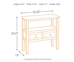 Abbonto 2-Drawer Accent Table 9 Abbonto 2-Drawer Accent Table -Living Room Furniture 810542284 3