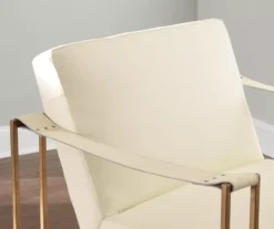 Kleemore Ostrich Embossed Leather Accent Chair -Living Room Furniture 810542293 4