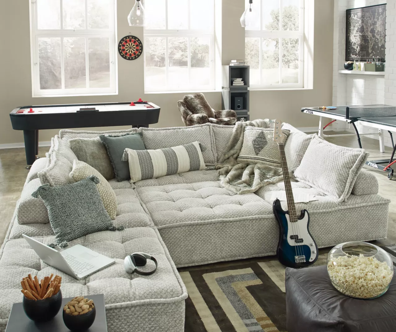 Bales Checkered Taupe Upholstered Accent Chair 14 Bales Checkered Taupe Upholstered Accent Chair - Image 12