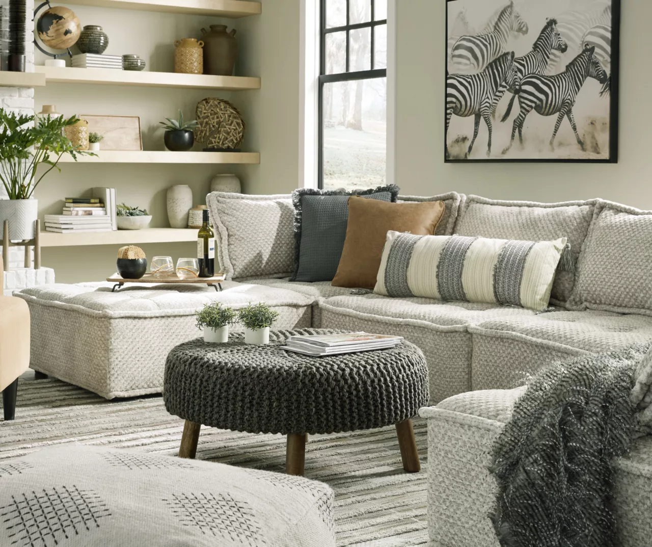 Bales Checkered Taupe Upholstered Accent Chair 11 Bales Checkered Taupe Upholstered Accent Chair - Image 9