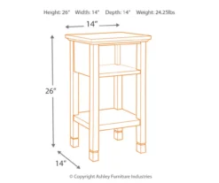 Signature Design By Ashley Marnville Accent Table With USB Ports -Living Room Furniture 810542307 3