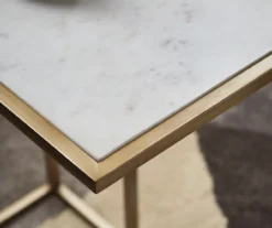 Lanport White Marble C Side Table -Living Room Furniture 810542314 7