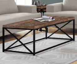 Monarch Reclaimed Wood Look Coffee Tables -Living Room Furniture 810542382 1