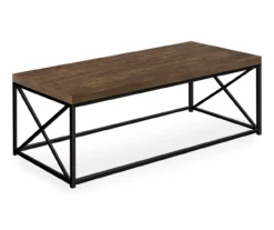 Monarch Reclaimed Wood Look Coffee Tables -Living Room Furniture 810542382 2