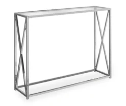 Monarch Glass & Metal Accent Table -Living Room Furniture 810542386 2