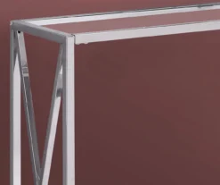 Monarch Glass & Metal Accent Table -Living Room Furniture 810542386 3