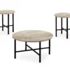 Monarch Round 3-Piece Occasional Table Set 1 Monarch Round 3-Piece Occasional Table Set -Living Room Furniture 810542424 2