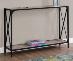 Monarch Metal X-Shaped Console Table -Living Room Furniture 810542457 1