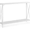 Monarch Metal X-Shaped Console Table -Living Room Furniture 810542458 2