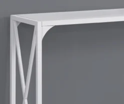 Monarch Metal X-Shaped Console Table -Living Room Furniture 810542458 3
