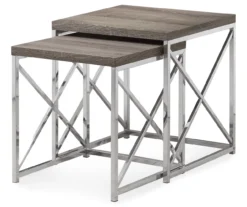 Monarch 2-Piece Nesting Accent Table Set -Living Room Furniture 810542485 2