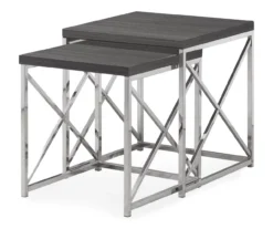 Monarch 2-Piece Nesting Accent Table Set -Living Room Furniture 810542487 2