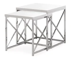 Monarch 2-Piece Nesting Accent Table Set -Living Room Furniture 810542488 2