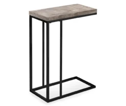 Monarch Reclaimed Wood Look C Side Table -Living Room Furniture 810542489 2